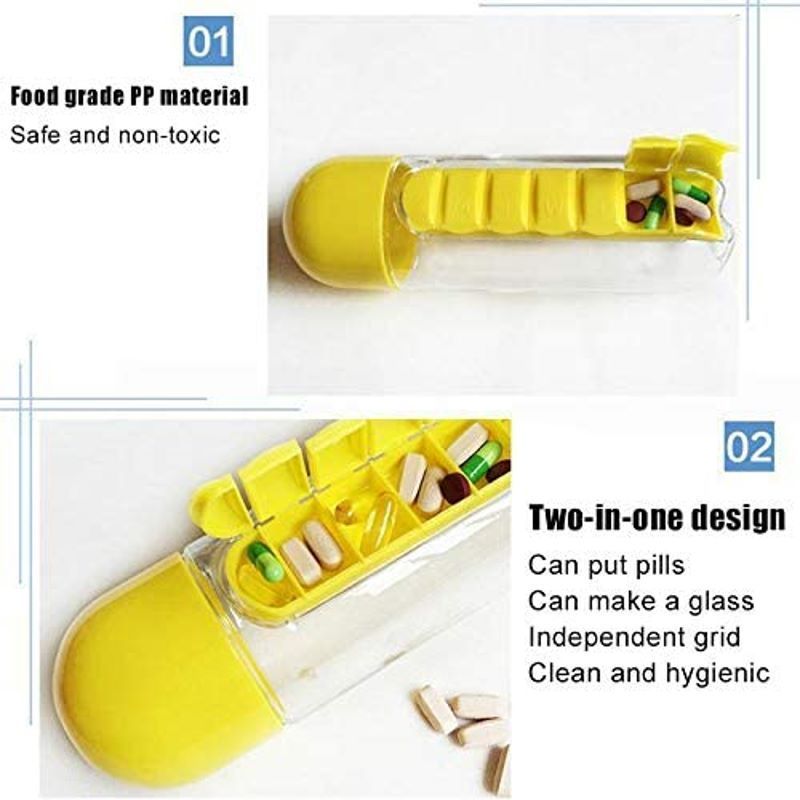 BowLift | 2 in 1 Daily Pill Box Water Bottle