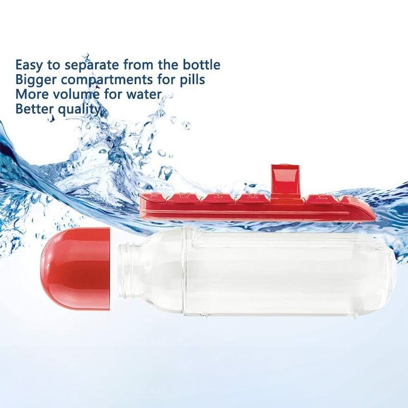 BowLift | 2 in 1 Daily Pill Box Water Bottle