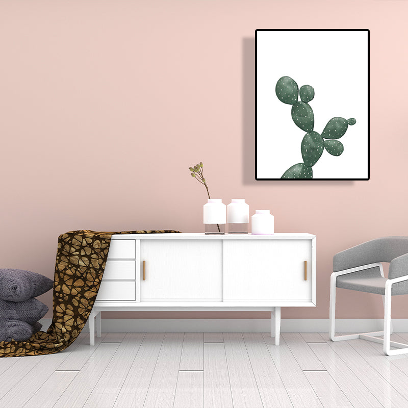 BowLift | Tropical Plant Cactus Wall Decoration Green Texture Surface Canvas Print for Living Room