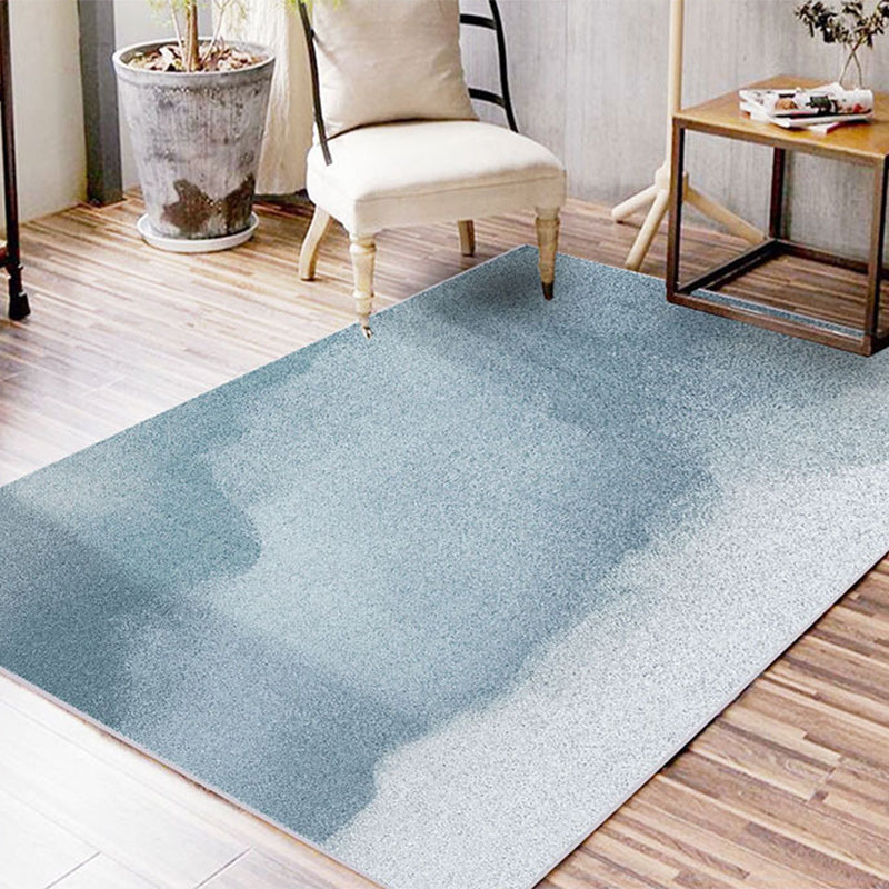 BowLift | Casual Ombre Carpet Green and Blue Synthetic Carpet Machine Washable Non-Slip Rug for Bedroom