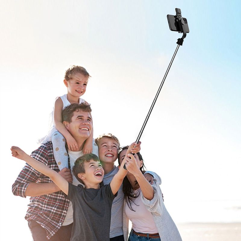 BowLift | Bluetooth Selfie Stick Tripod with Telephone Stand and Beauty Fill-in Lighting