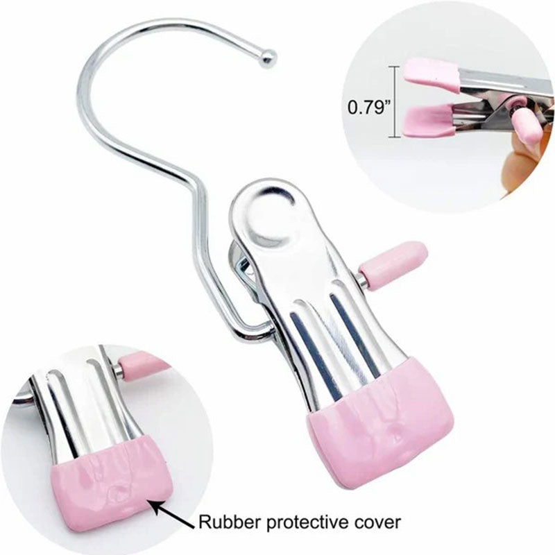 BowLift | Anti-rust Clip Space-saving Clothespin Hat Pants Storage Hanging Travel Hook