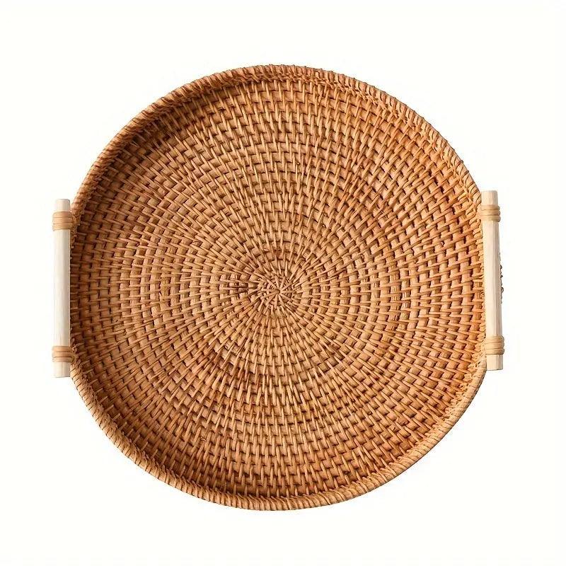 BowLift | EcoRiva - Woven Rattan Serving Tray