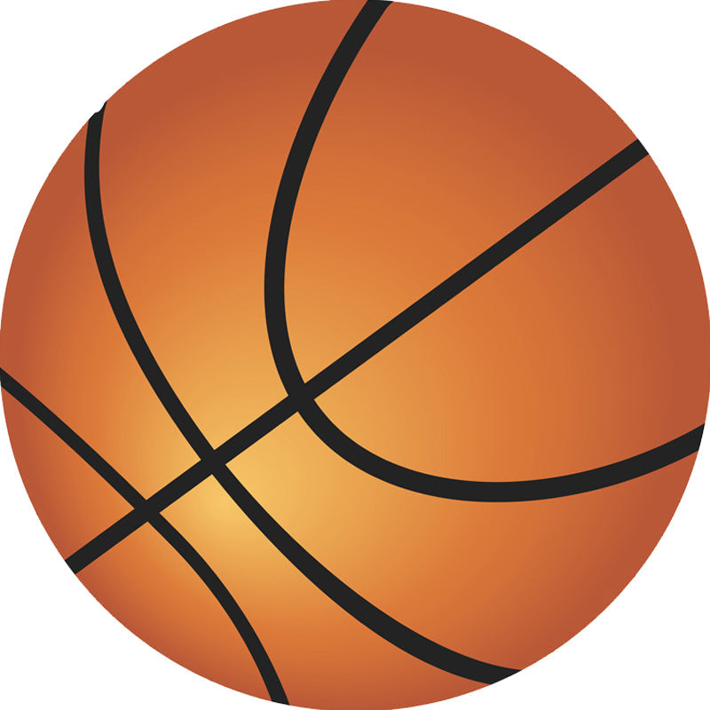 BowLift | Fancy Sports Pattern Rug Orange and White Children's Rug Polyester Washable Pet-Friendly Non-Slip Rug for the Children's Room