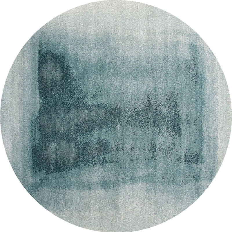 BowLift | Contemporary watercolour patterned rug with twist stripes Multi-colour polyester rug Non-slip backing Washable Pet-friendly rug for bedroom