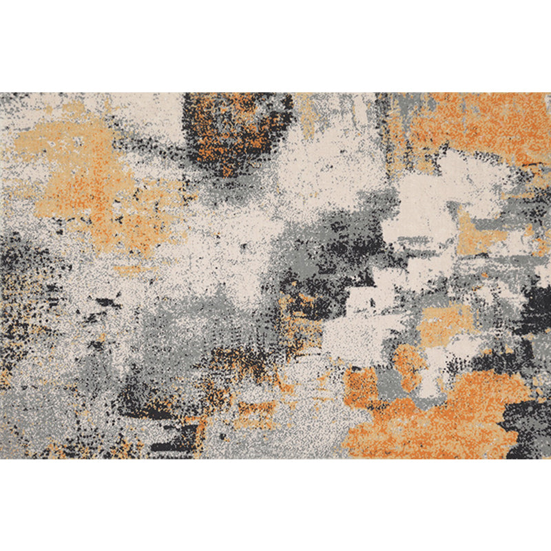 BowLift | Creative Orange Industrial Carpet Polyester Abstract Carpet Washable Pet Friendly Non-Slip Rug for Living Room