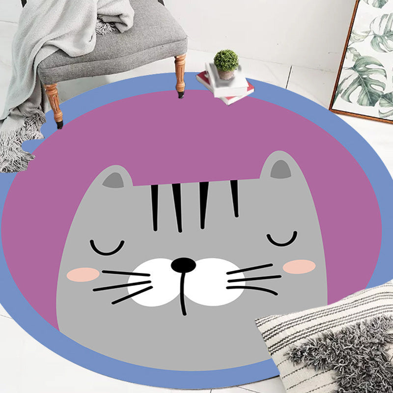 BowLift | Kids Animal pattern Carpet Multicolor Polyester Carpet Non-Slip Back Washable Pet-Friendly Carpet for Bedroom