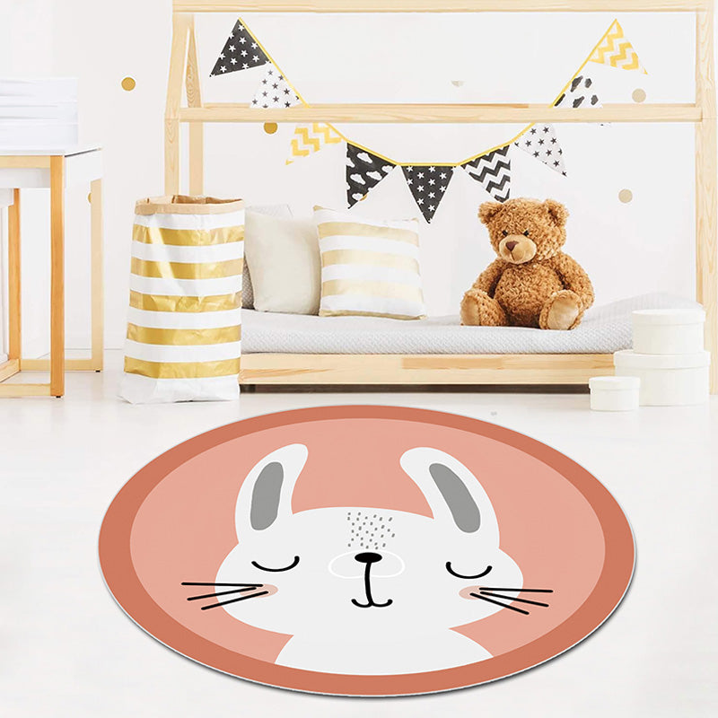 BowLift | Multicolor Animal Pattern Rug Polyester Kids Rug Washable Non-Slip Pet-Friendly Rug for Children's Room