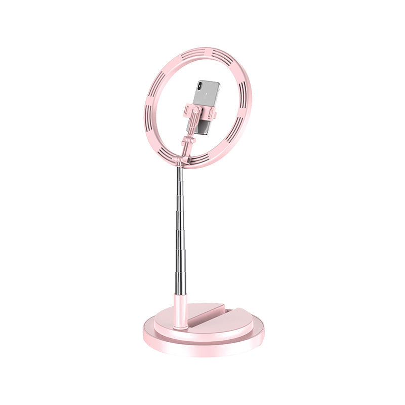 BowLift | Round Metal USB Makeup Lamp Minimalist Black/White/Pink LED Fill Light for Phone Stand