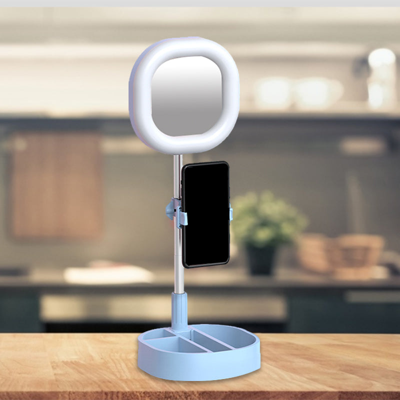 BowLift | Square LED Mirror Light Simple Style Metallic Black/Pink/Blue Finish Fill Light with USB Connection