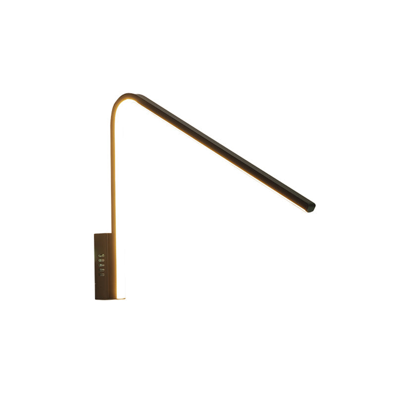 BowLift | Minimalist V-shaped Wall Lamp Kit Silica Gel Corridor LED Wall Light in Warm/White Light, Black/White