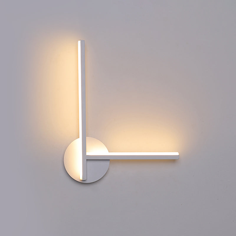 BowLift | Acrylic Cross Wall Lighting Ideas Minimalism Black/White LED Wall Lamp in Warm/White Light for Nightstand