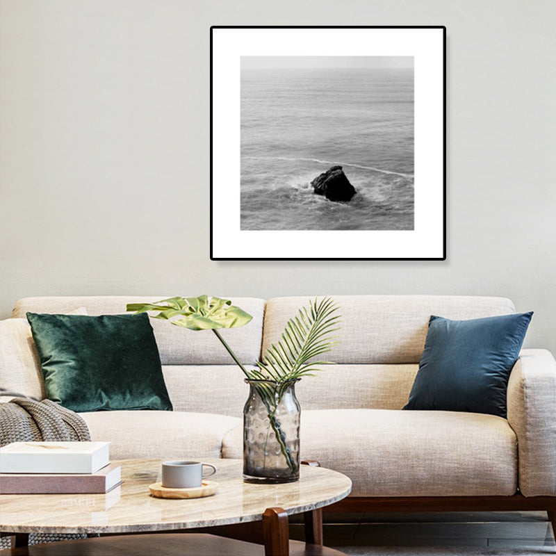 BowLift | Dark Photography Seascape Art Print Textured Contemporary Living Room Furniture Wall Decor