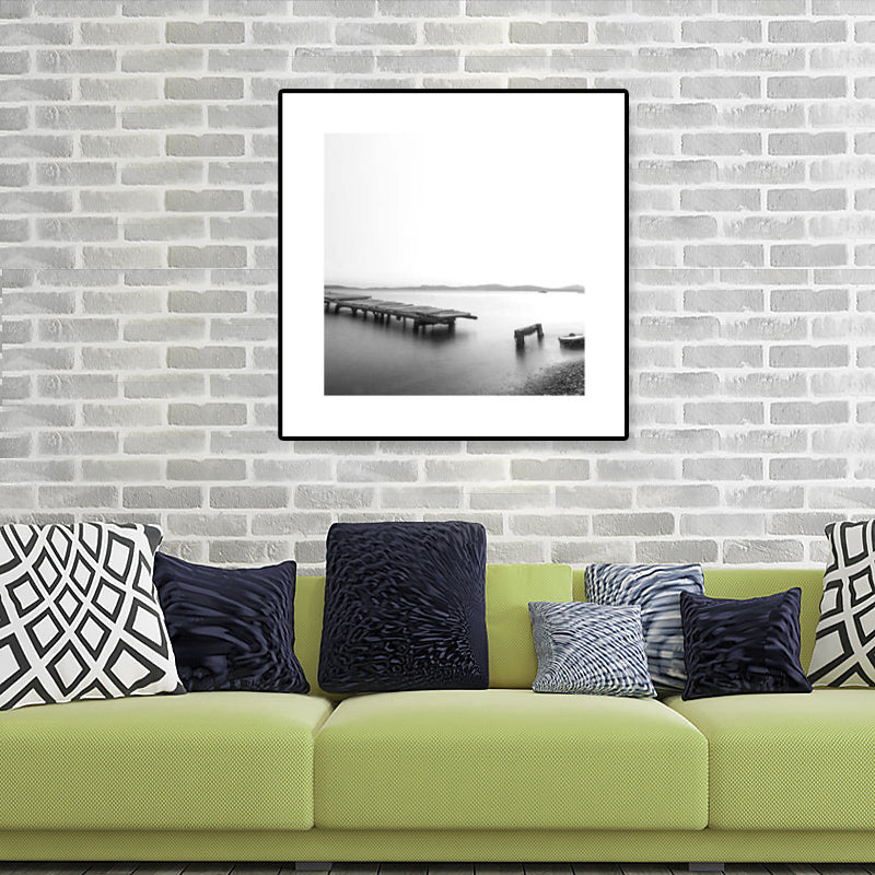 BowLift | Dark Photography Seascape Art Print Textured Contemporary Living Room Furniture Wall Decor