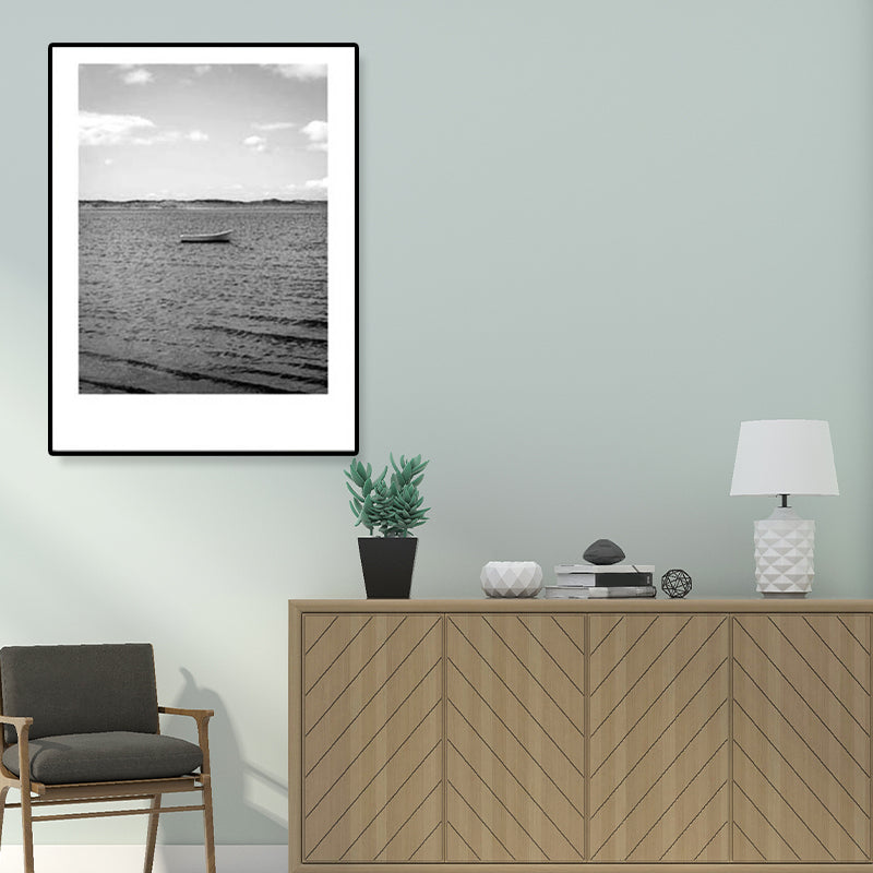 BowLift | Gray Tropical Canvas Wall Art Photography Landscape Print Wall Decor for the Dining Room