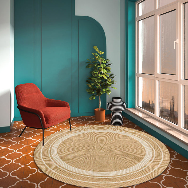 BowLift | Rustic Solid Color Rug Brown Sisal Carpet Non-Slip Back Washable Pet-Friendly Area Rug for Home