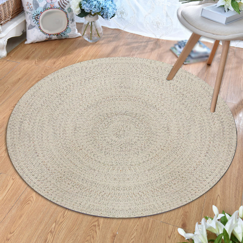BowLift | Rustic Solid Area Rug Polypropylene Rug Non-Slip Back Washable Pet-Friendly Carpet for Home