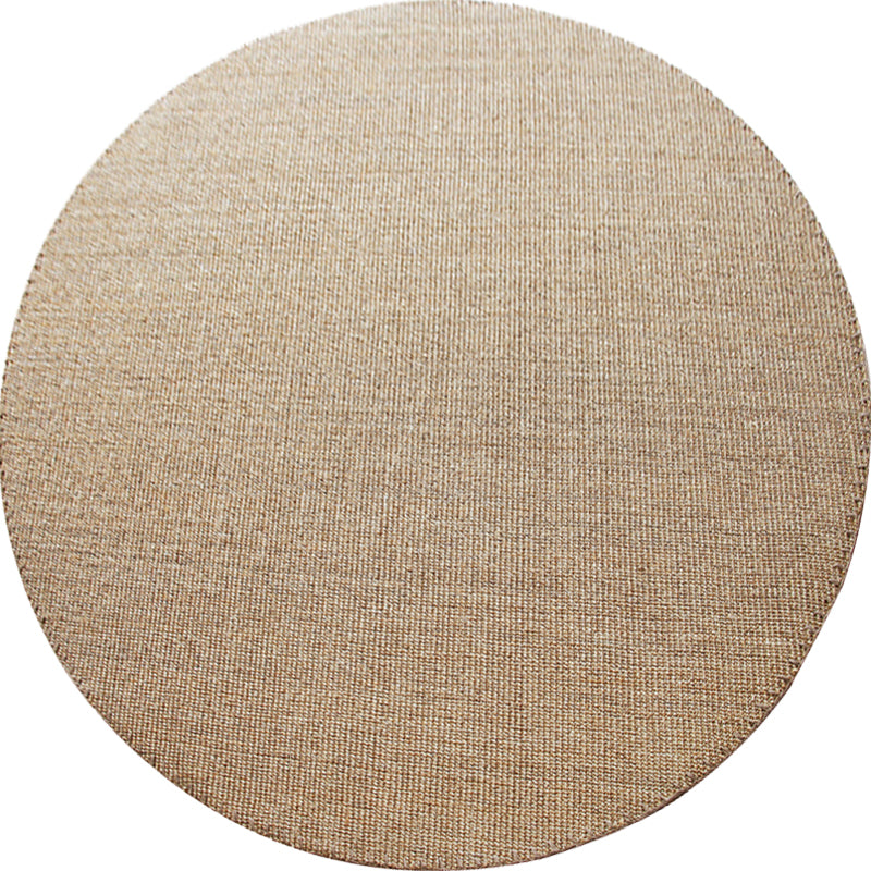 BowLift | Brown Carpet for Living Room Rustic Solid Color Carpet Sisal Non-Slip Back Washable Pet-Friendly Area Rug
