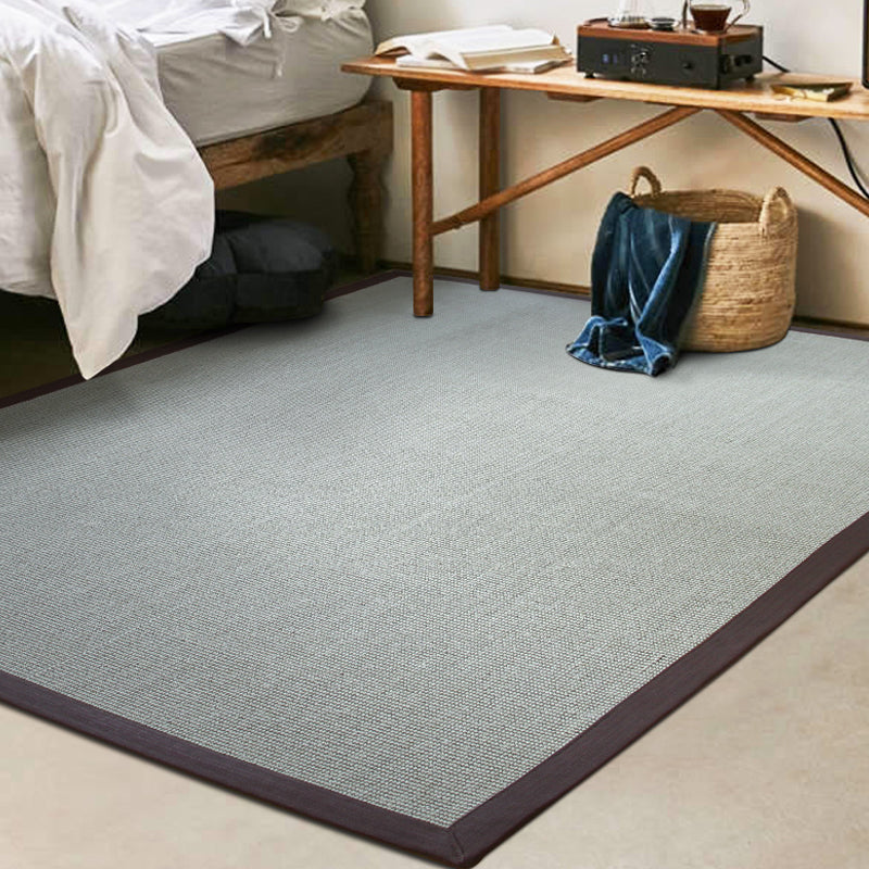 BowLift | Rural Solid Color Carpet Gray Jute Carpet Washable Pet Friendly Non-Slip Back Area Rug for Living Room