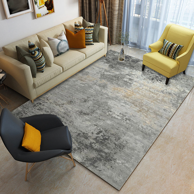 BowLift | Industrial Abstract Rug Multicolor Polyester Rug Non-Slip Pet-Friendly Washable Rug for the Living Room