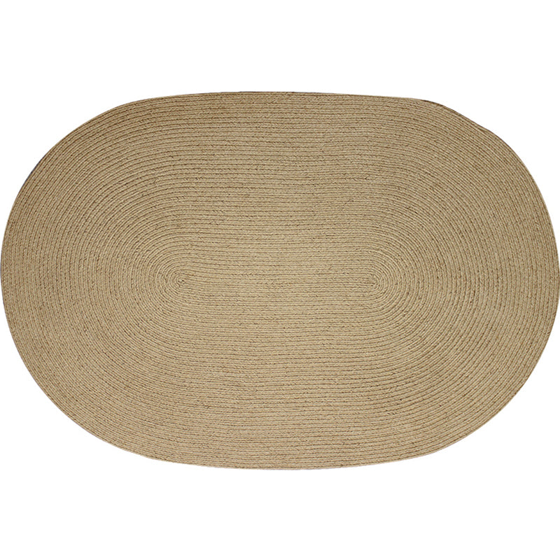 BowLift | Brown Solid Color Rug Sisal Country Rug Pet Friendly Washable Non-Slip Rug for Bedroom