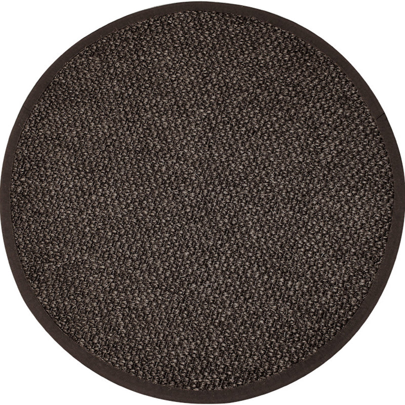 BowLift | Country Solid Color Area Rug Black Jute Rug Non-Slip Pet Friendly Washable Area Rug for Study