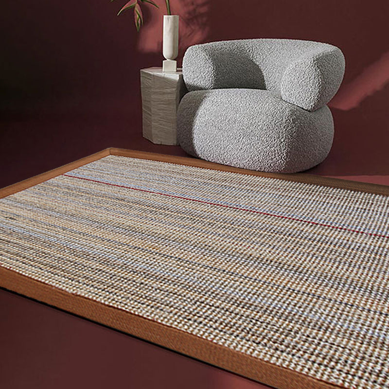 BowLift | Brown Solid Color Rug Sisal Country Rug Pet Friendly Washable Non-Slip Rug for Bedroom