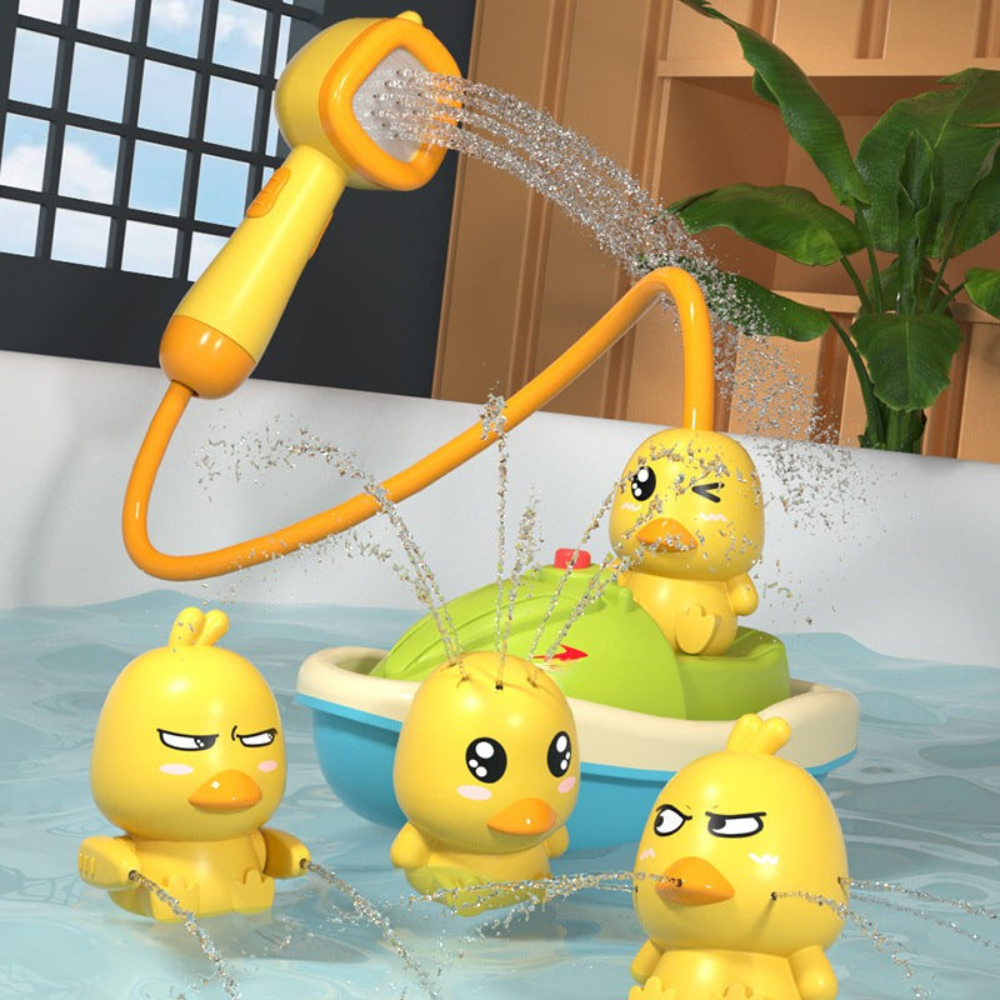 BowLift | Bath Toy Set Floating Ducks Shower Spray