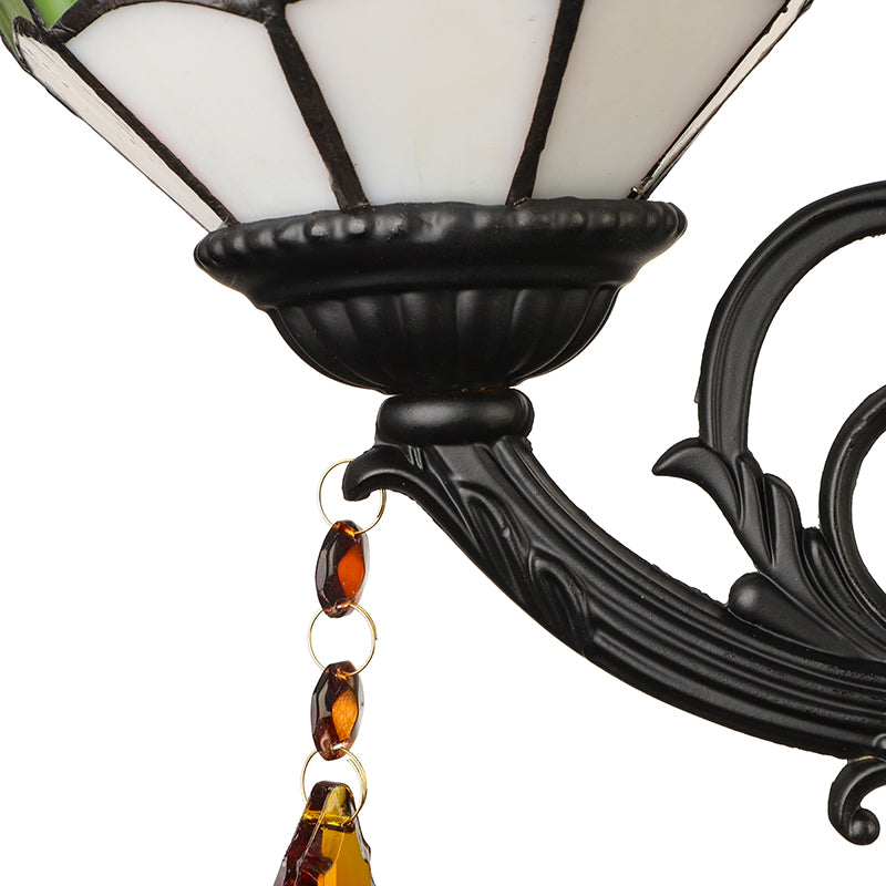 BowLift | Lodge Bowl Shade Wall Lamp Lighting Fixture Colored Glass 1-Light Crystal Lighting Fixture