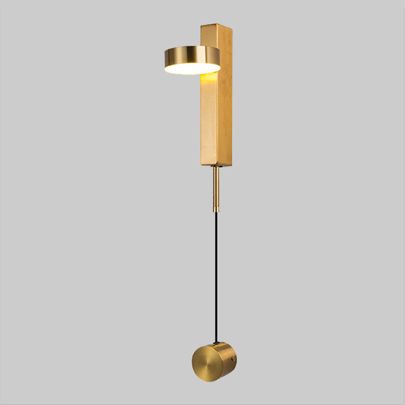 BowLift | Black/Gold Rectangular Surface Mounted Wall Lamp Simplicity LED Metal Wall Lighting with Switch