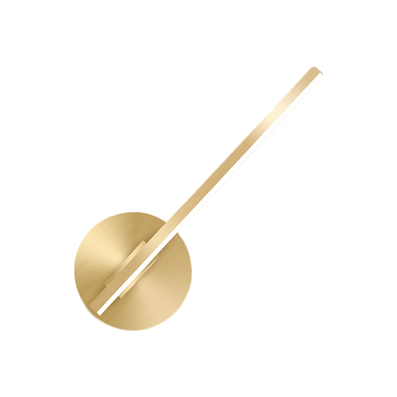 BowLift | Gold Tube/Stick Wall Lighting Ideas Simple Aluminum LED Wall Lamp for Boys Nightstand