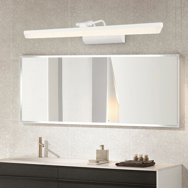 BowLift | Metallic Cylinder Vanity Lamp Simplicity 16"/20" Long LED White Wall Lighting Ideas for the Bathroom