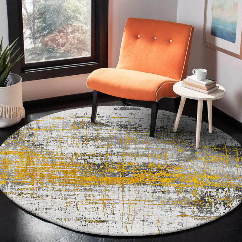BowLift | Casual Industrial Style Rug Polyester Abstract Pattern Rug with Non-Slip Backing Pet-Friendly Rug for Bedroom