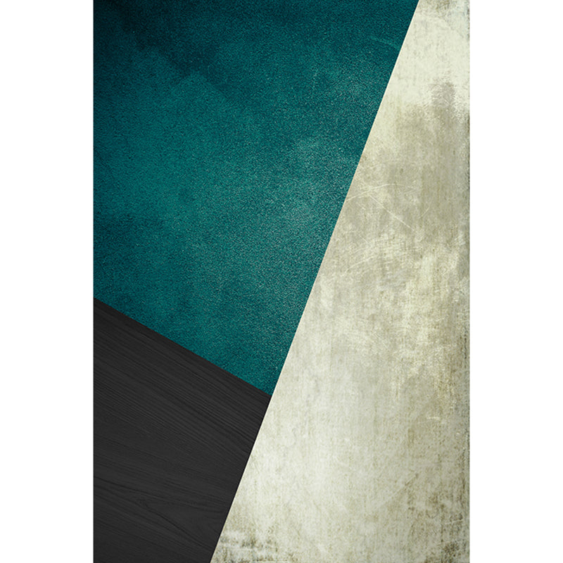 BowLift | Dark Color Simple Rug Polypropylene Color Block Geometric Carpet Non-Slip Pet-Friendly Rug for Home