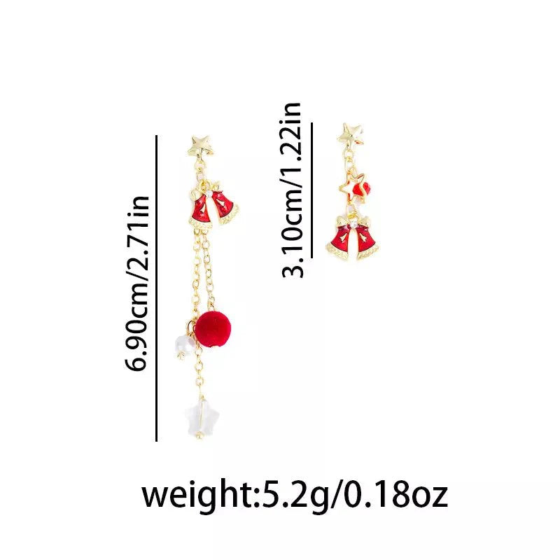 BowLift | 18K Gold-Plated Christmas Bell Earrings