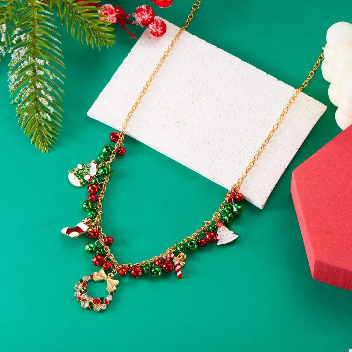 BowLift | 18K Gold-Plated Christmas Charm Necklace