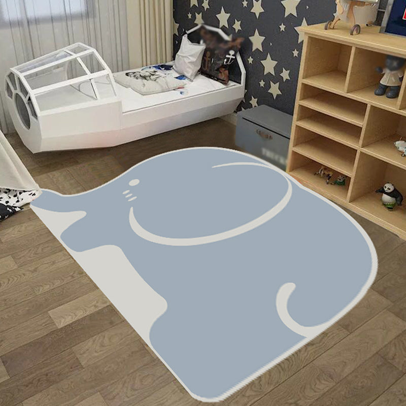BowLift | Creative Pastel Cartoon Rug Synthetic Animal Pattern Rug Stain Resistant Non-Slip Carpet for Children's Bedroom