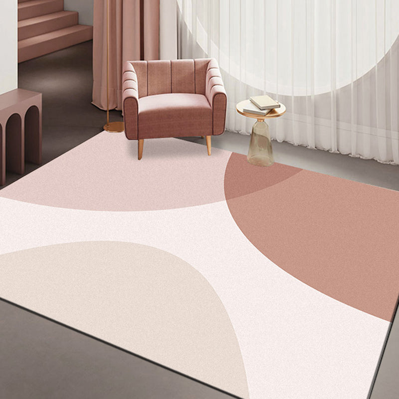 BowLift | Minimalism Parlor Rug Multi-Color Color Block Indoor Rug Polyester Non-Slip Back Machine Washable Rug