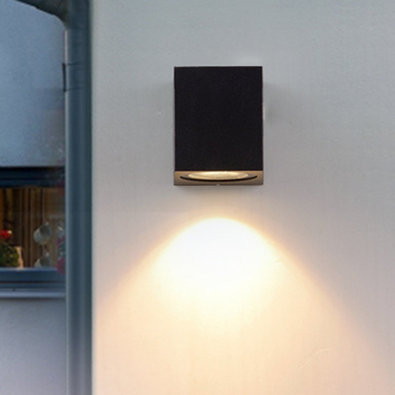 BowLift | Aluminium Block Wall Sconce Lighting Simple 1/2-Light Black Small/Big LED Surface Mount Lighting for Hallway