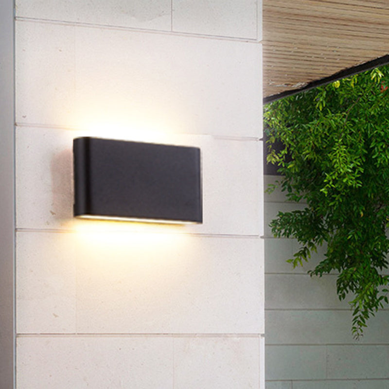 BowLift | Black/White Rectangular Built-in Wall Lamp Nordic Aluminum Small/Medium LED Wall Light