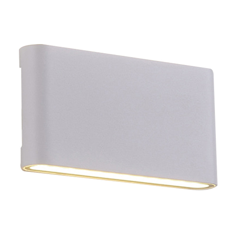 BowLift | Black/White Rectangular Built-in Wall Lamp Nordic Aluminum Small/Medium LED Wall Light