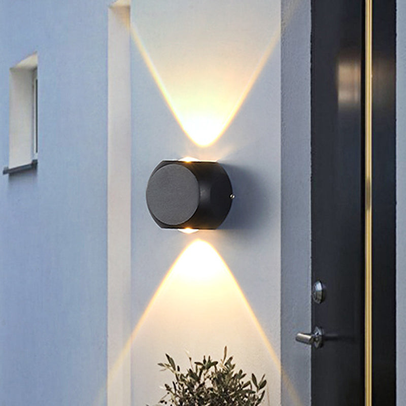 BowLift | Mini Cube Wall Washer Sconce Nordic Aluminium 2/4-Head Living Room LED Wall Light in Black/White