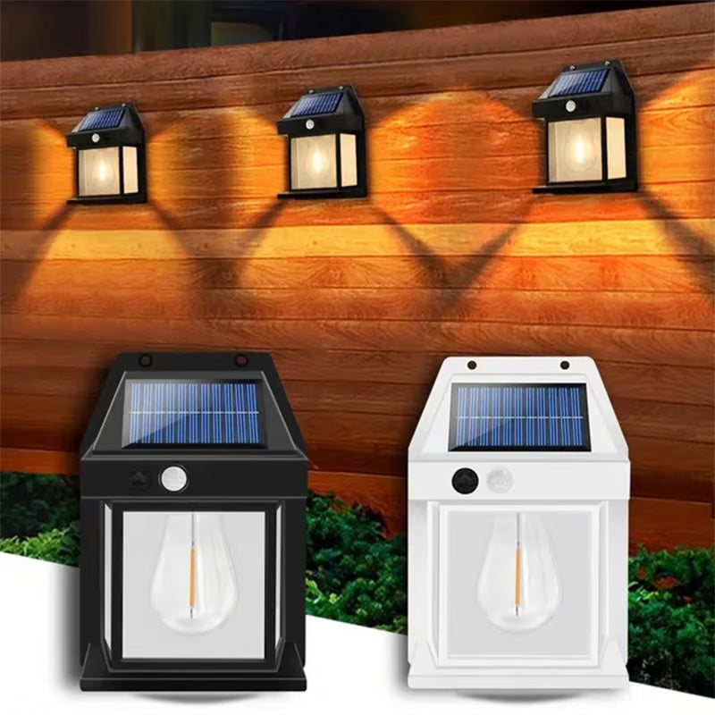 BowLift | Elegant Outdoor Solar Wall Light with Motion Sensor