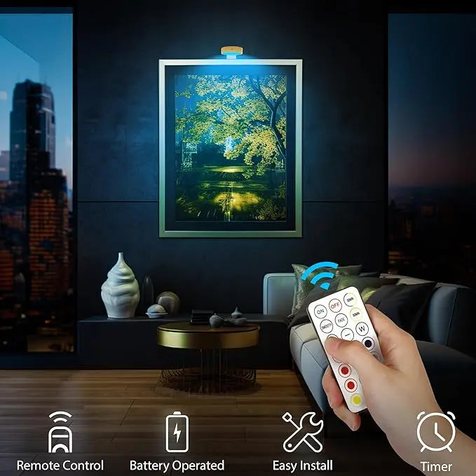 BowLift | Magnetic LED Picture Light – Cordless, Dimmable & Rechargeable
