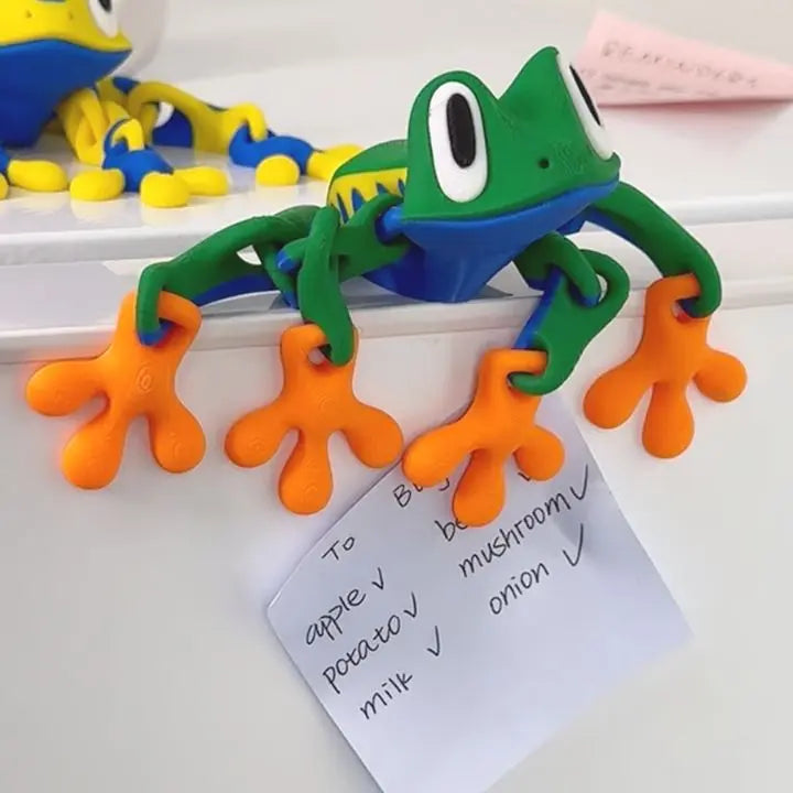 BowLift | 3D-printed magnetic frog refrigerator magnet