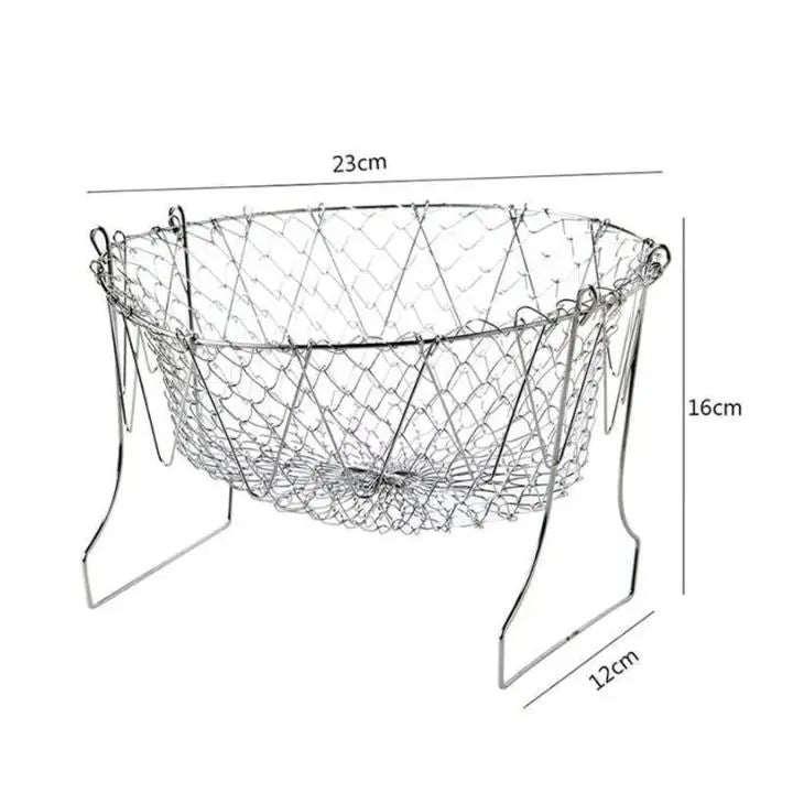 BowLift | Expandable Stainless Steel Sieve Basket for Frying & Draining