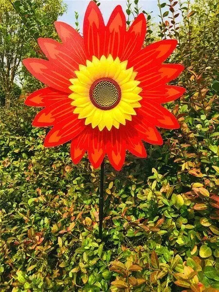 BowLift | Garden Wind Wheel with Sunflower Motif