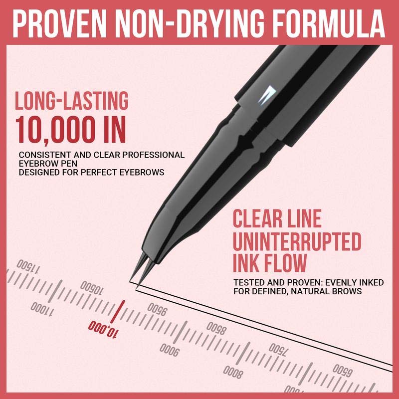 BowLift | 2-in-1 Dual-Ended Eyebrow Pencil with Micro-Fork Tip Applicator and Precise Brush Tip