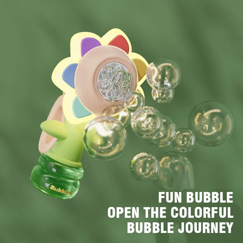 BowLift | Sunflower Shaped Portable Electric Bubble Maker Toy