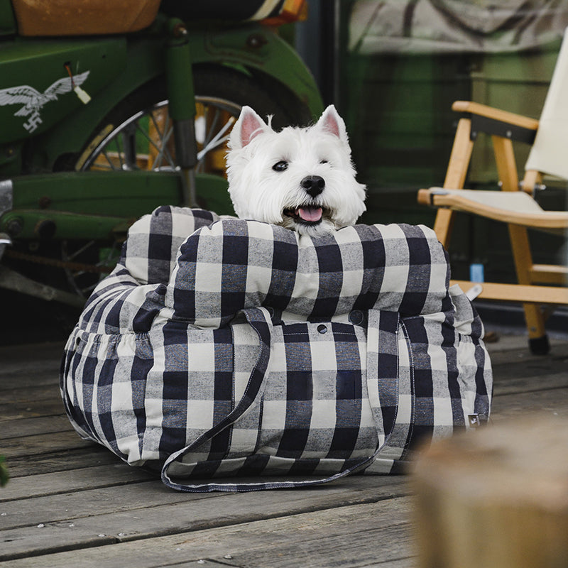 BowLift | ComfyRide | Dog Car Seat Bed – Safe, Soft & Travel-Friendly Pet Carrier
